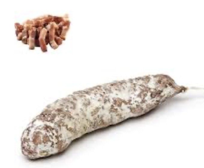 saucisson aux lardons fumés